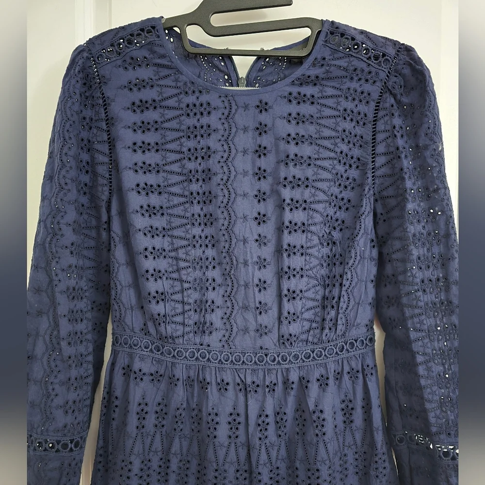 Jcrew Eyelet Dress With Slip - Picture 3 of 8